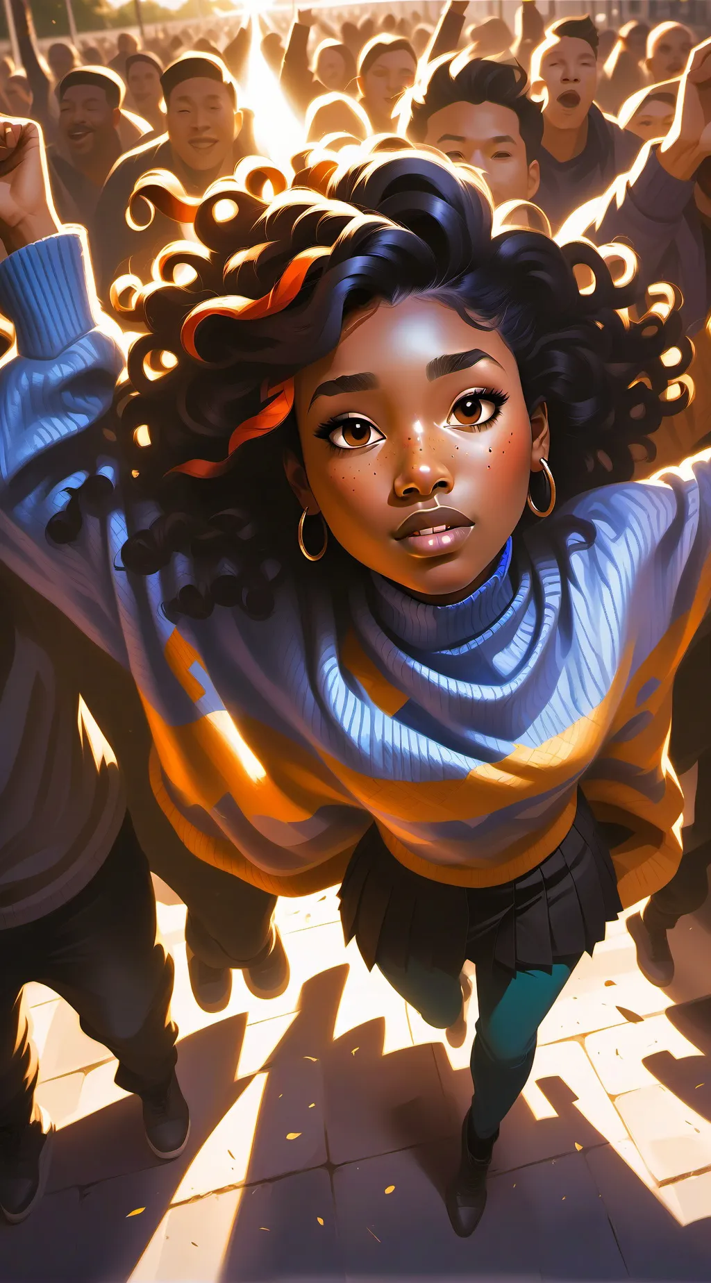 ai character: Amber  background