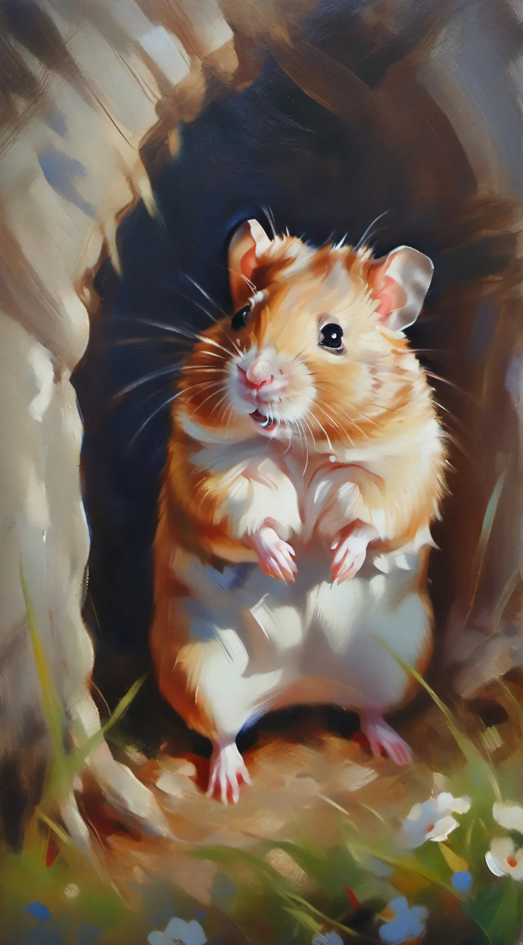 ai character: Hamster bebe background