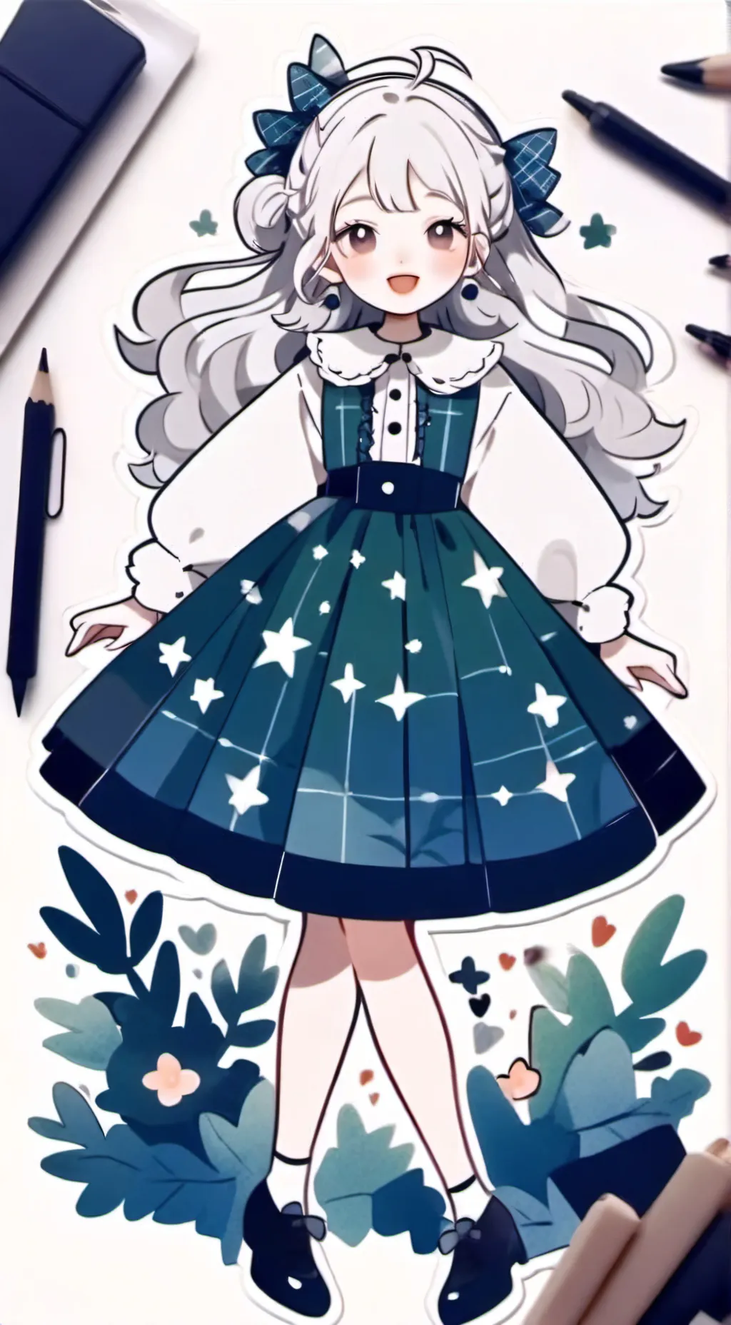 ai character: MHA Valentines Day background