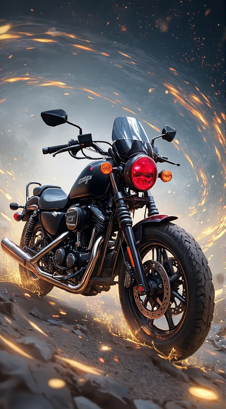 ai character: Motorcycle background