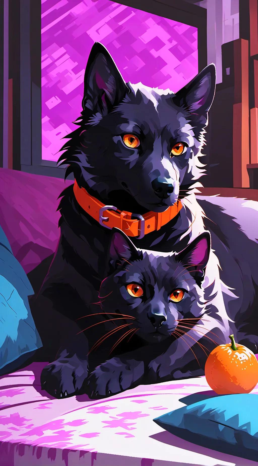 ai character: dogday x catnap background