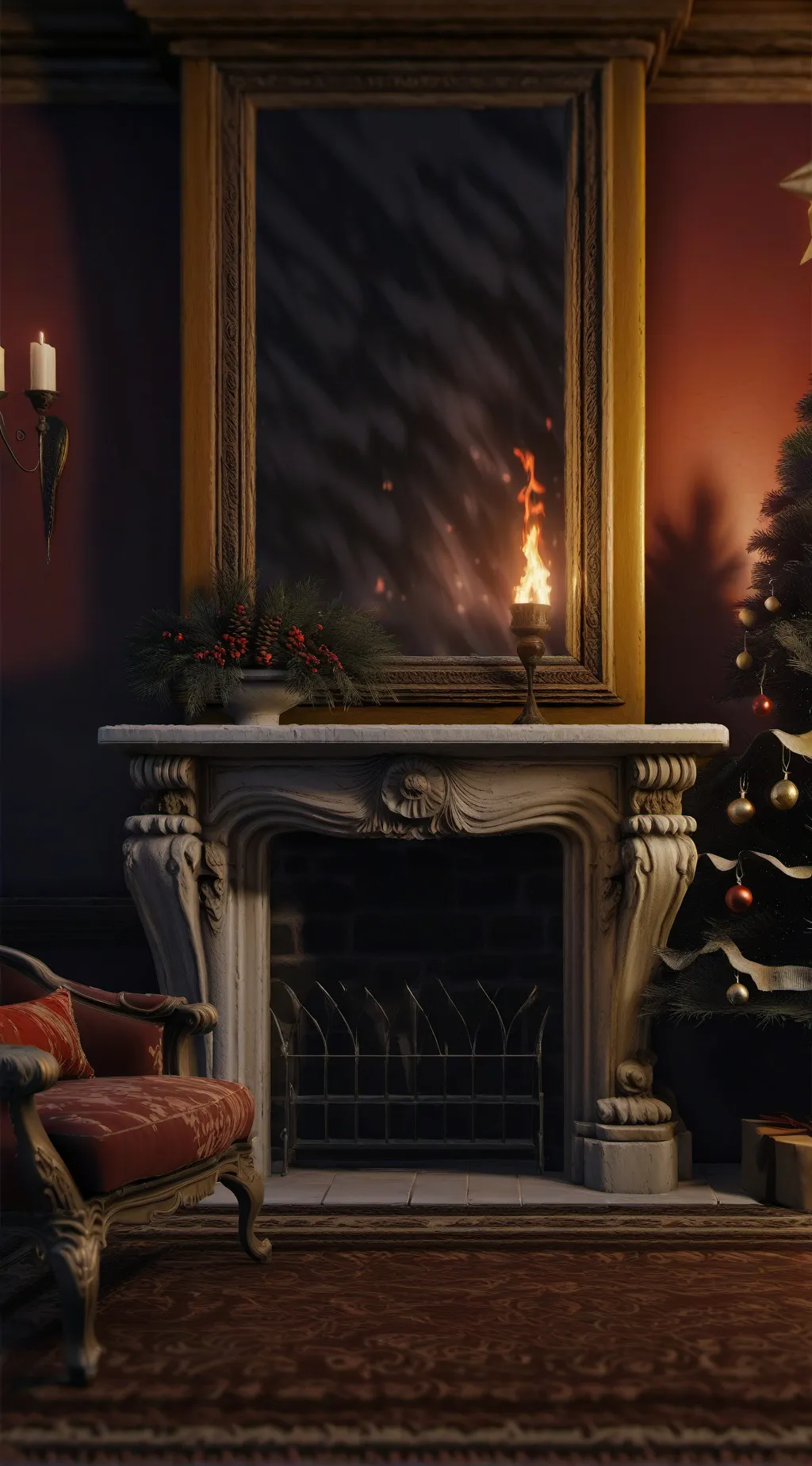 ai character: [ CHRISTMAS DAY ] background