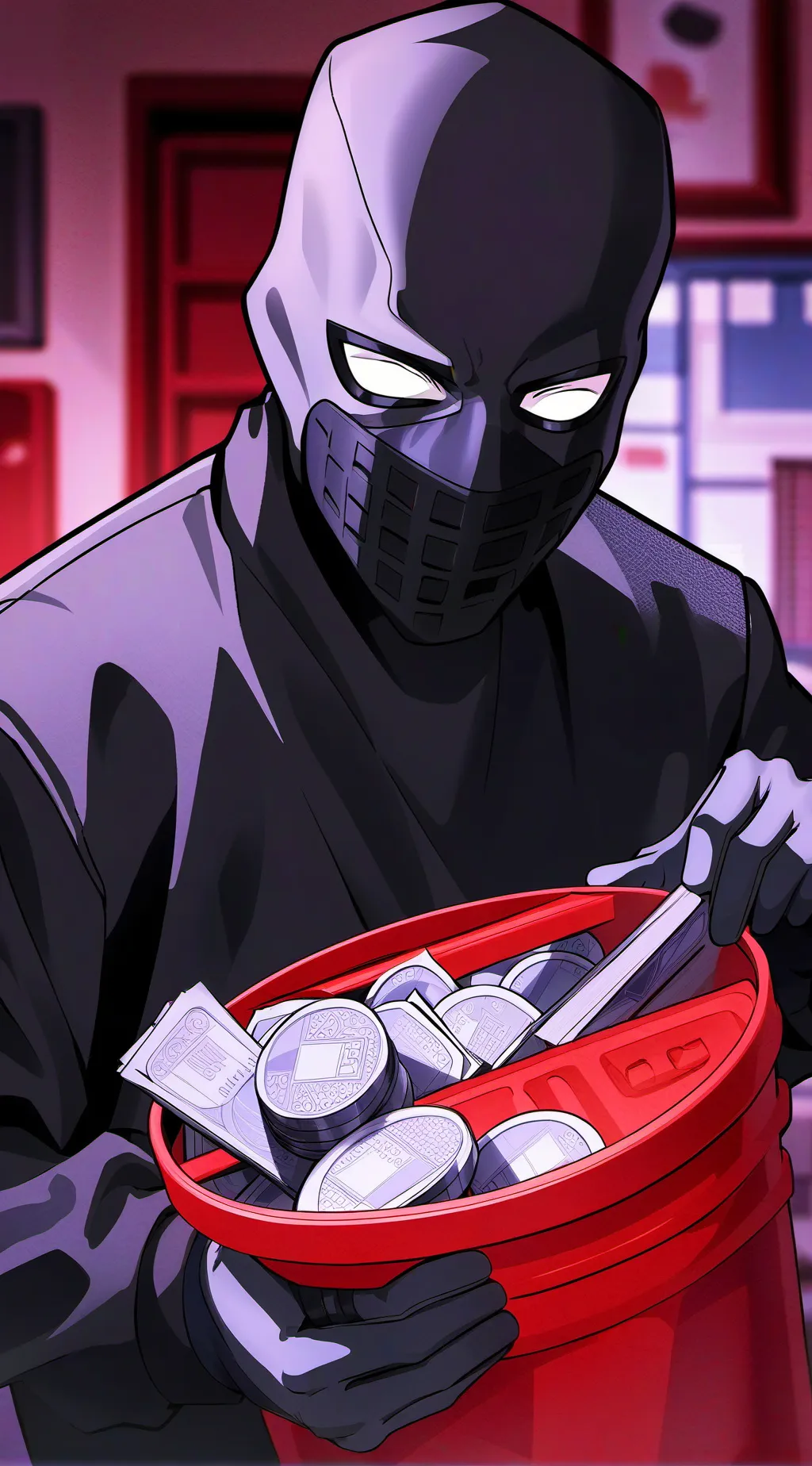 ai character: robber background