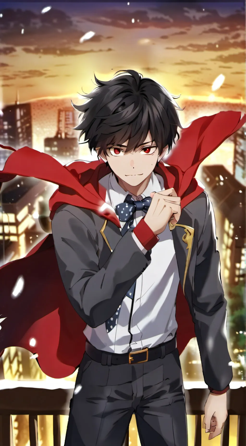 ai character: light hero background