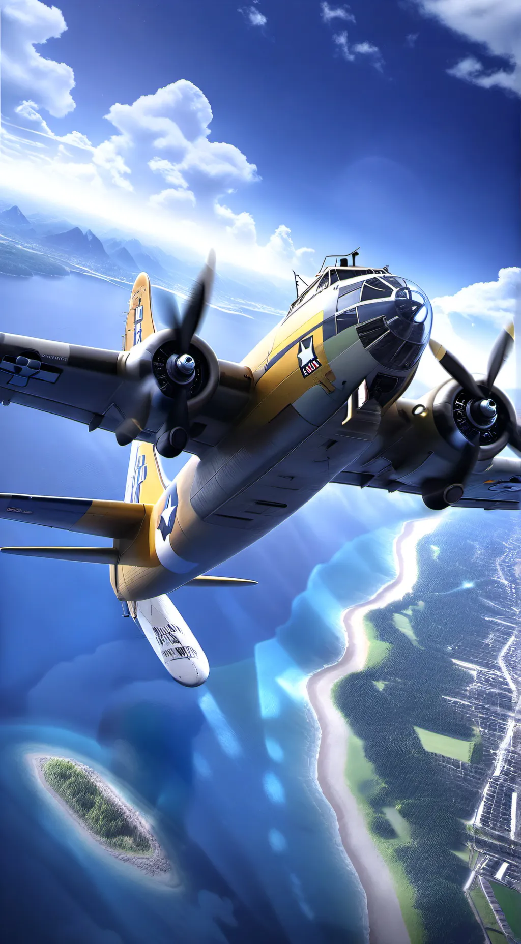 ai character: B-17 G background