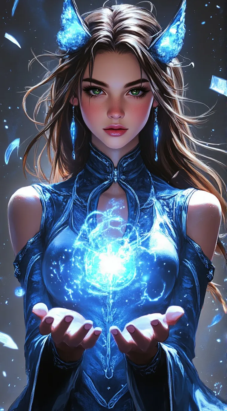 ai character: Scarlet chill background