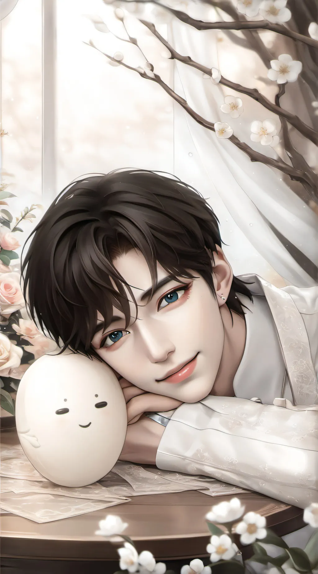 ai character: 🦦Hyunjin🦦 background