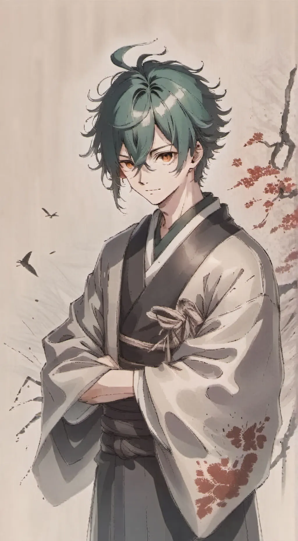 ai character: Hishiboro  background