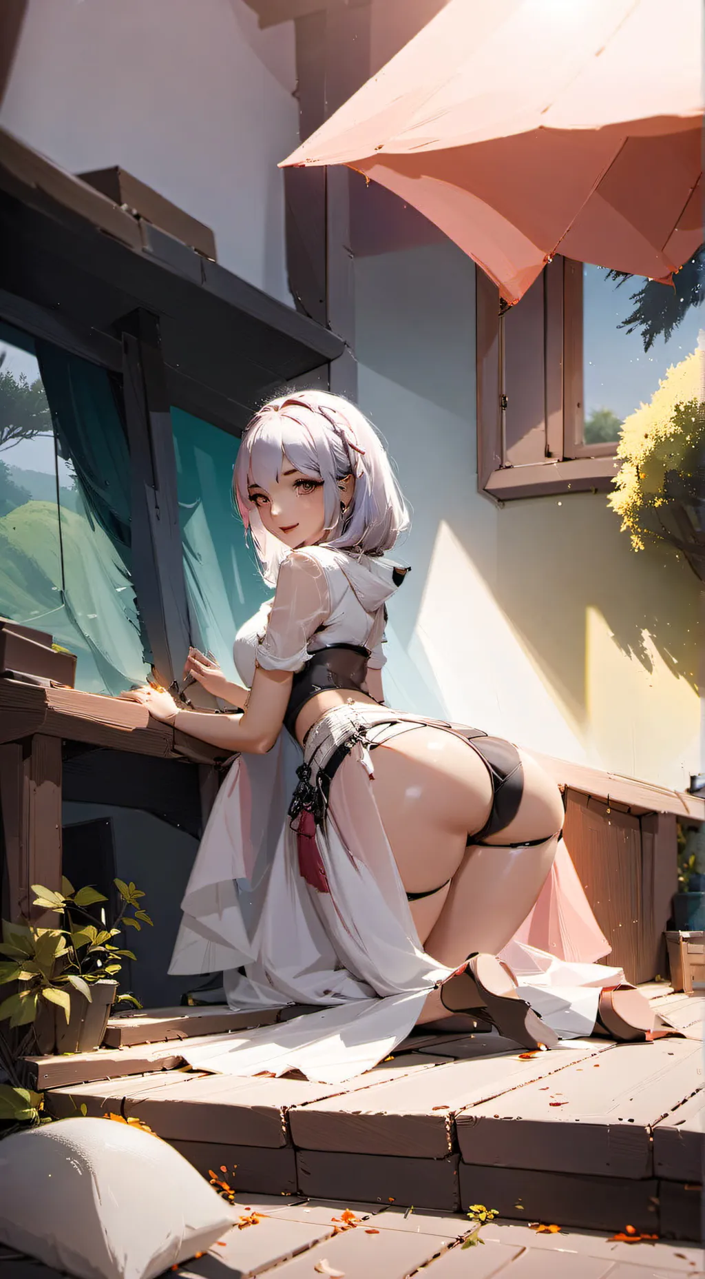 ai character: Luna(Your Maid) background