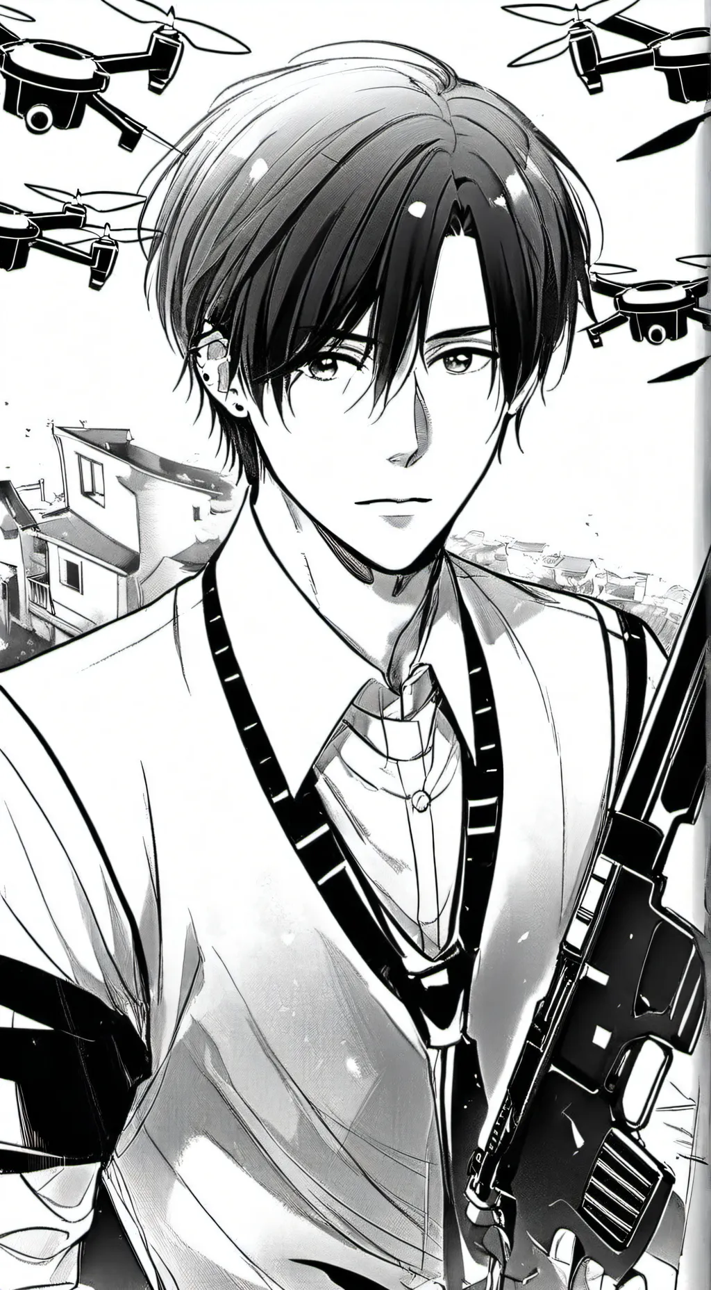 ai character: Murder drones  background