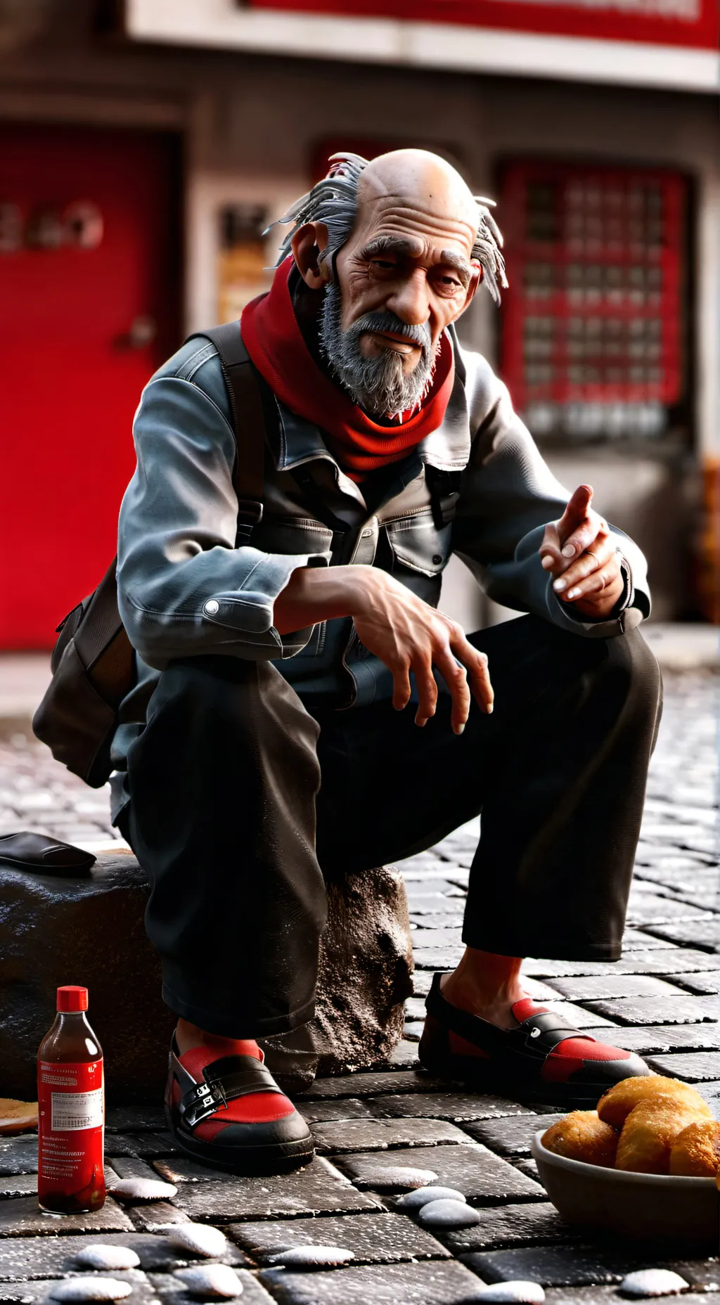 ai character: Homeless Pete background