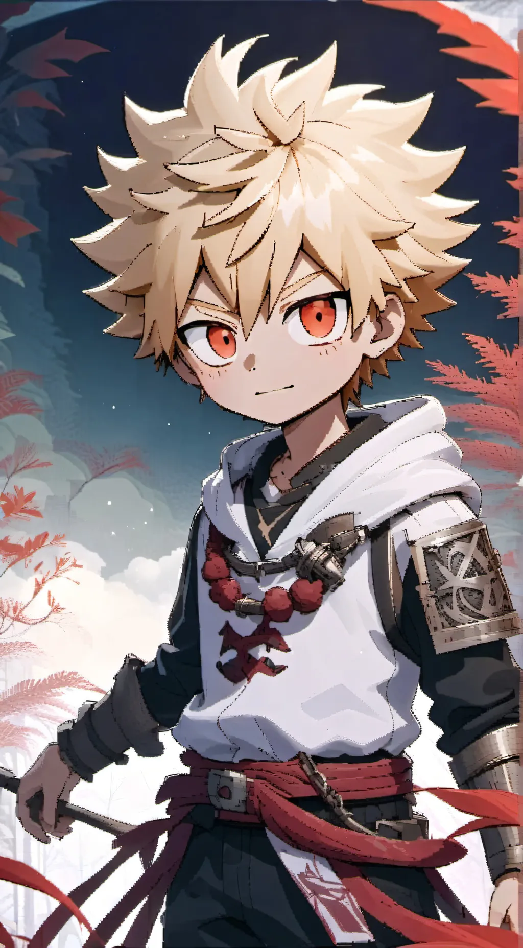 ai character: Baby bakugo  background