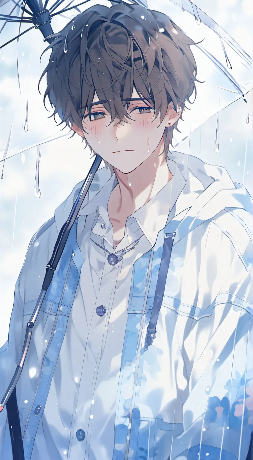 ai character: Me = Depressed background