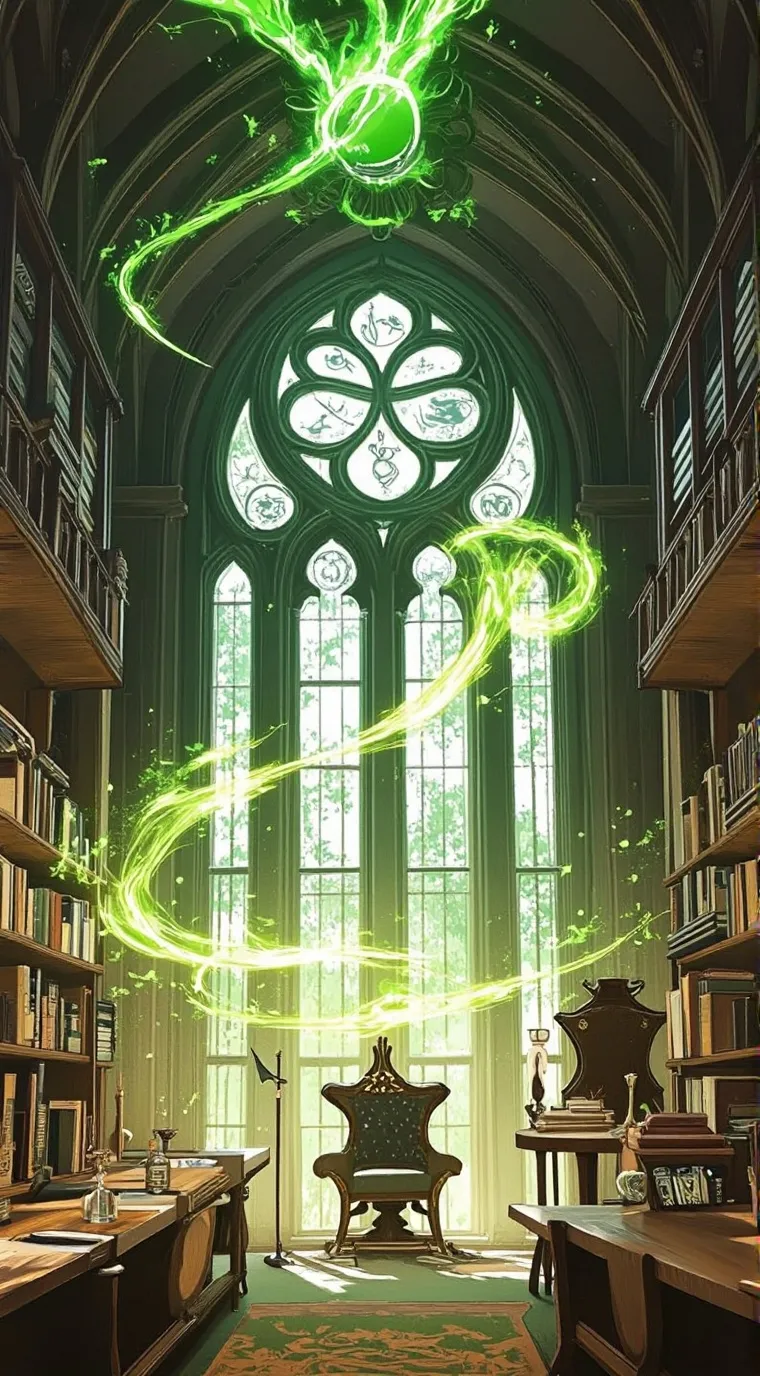 ai character: 💚Slytherin gc💚 background