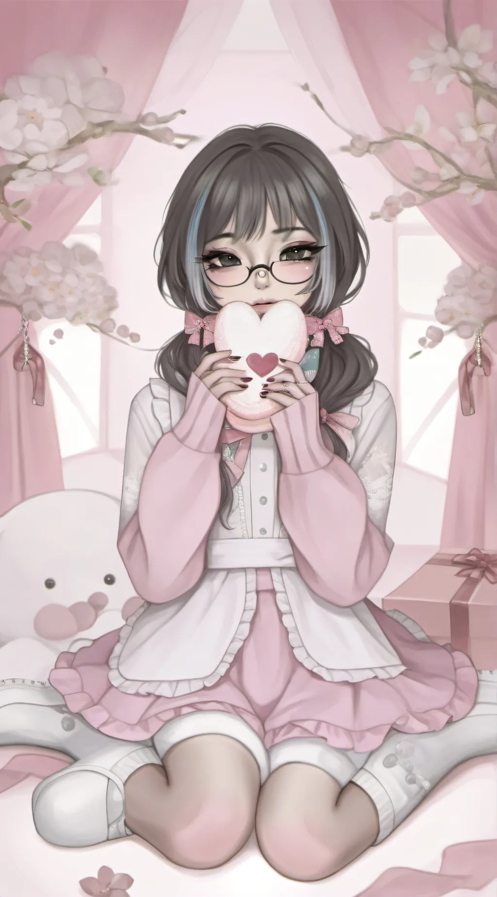 ai character: 💧🫧cora🫧💧 background