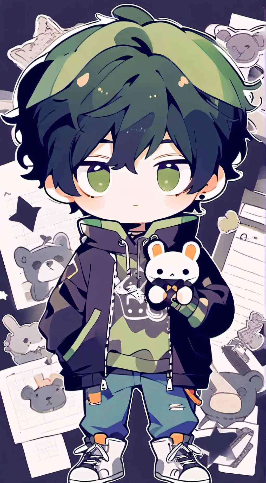 ai character: 🌈★Leo☺︎🌈 background