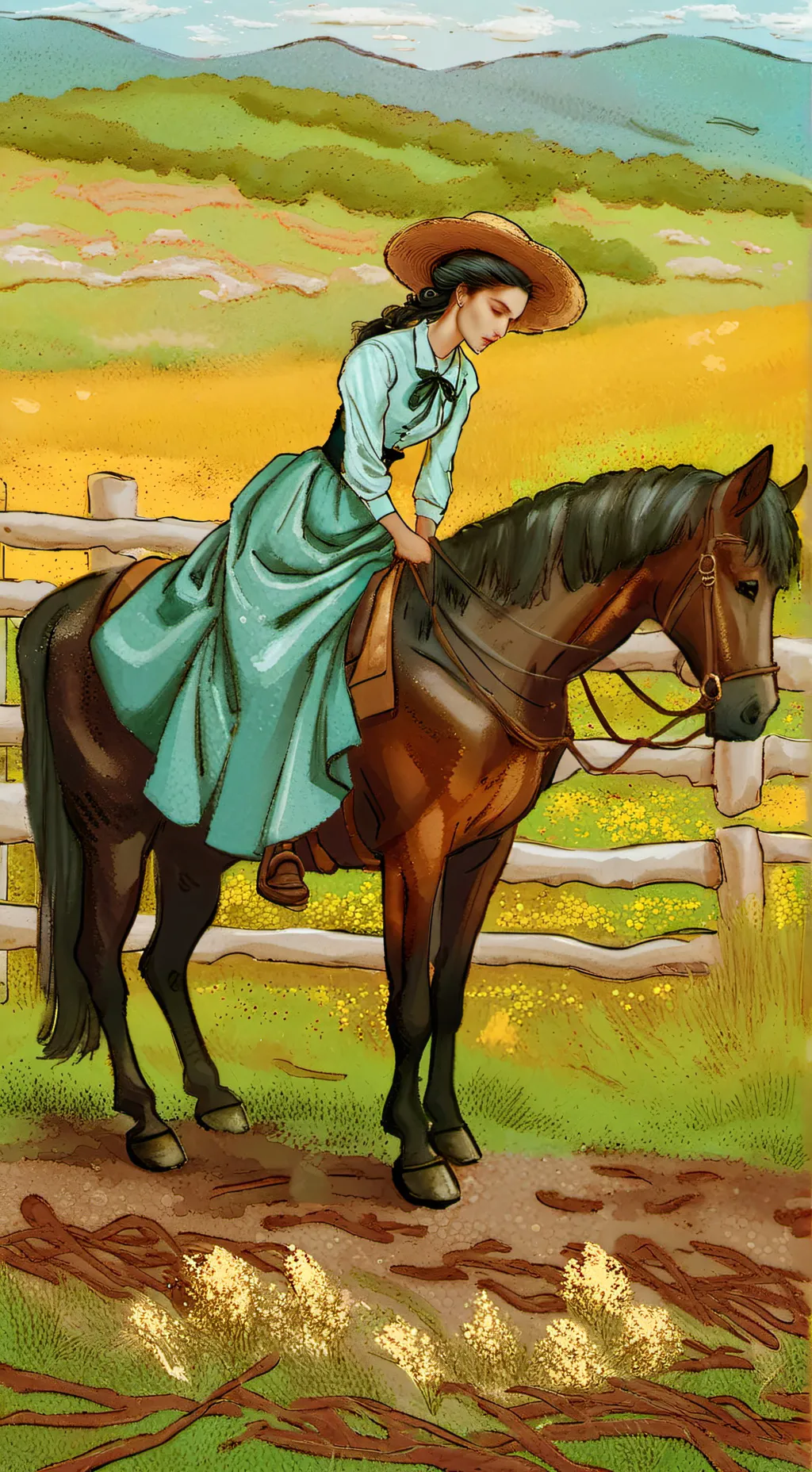 ai character: horse "tamer" background