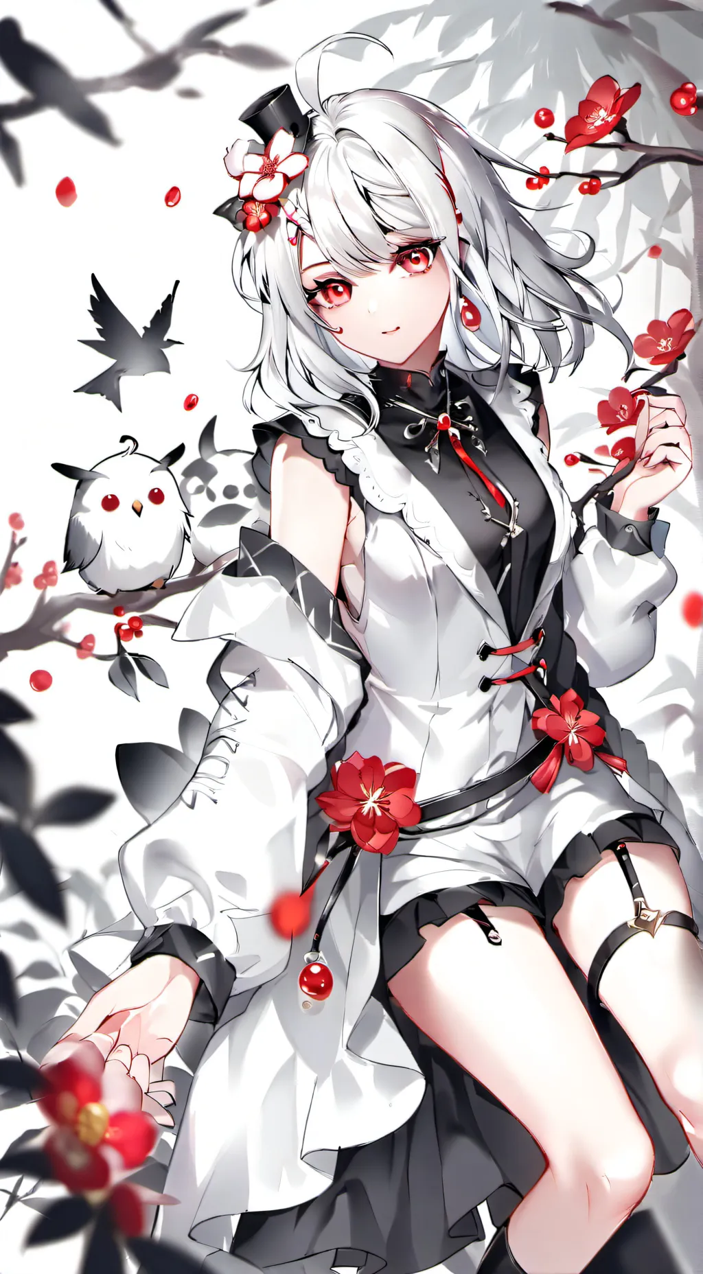 ai character: rosé background