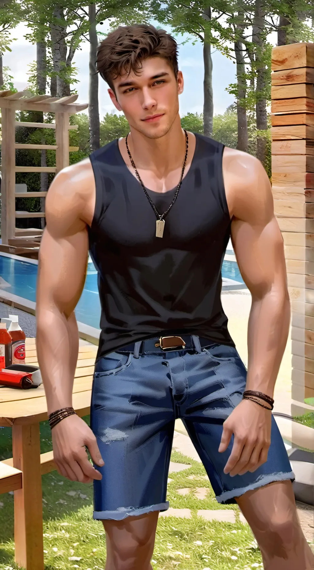 ai character: Steve background