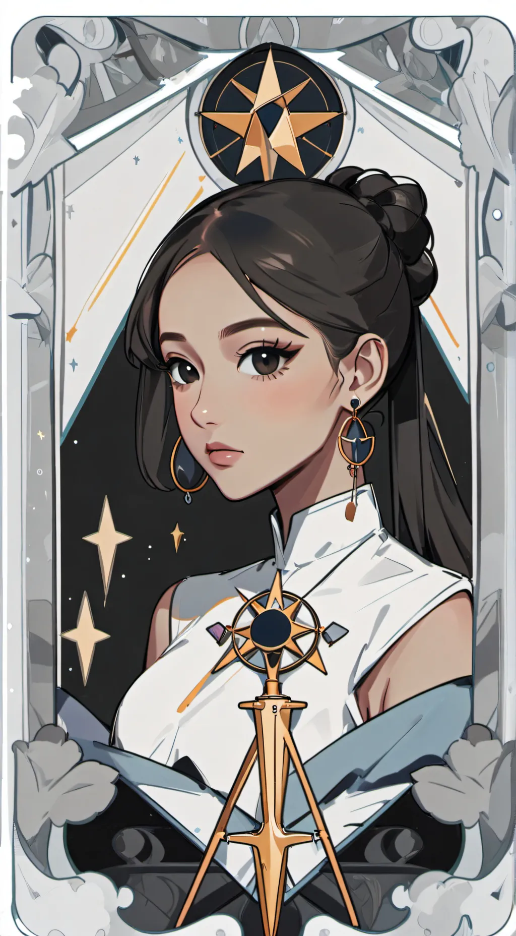 ai character: ariana grande background