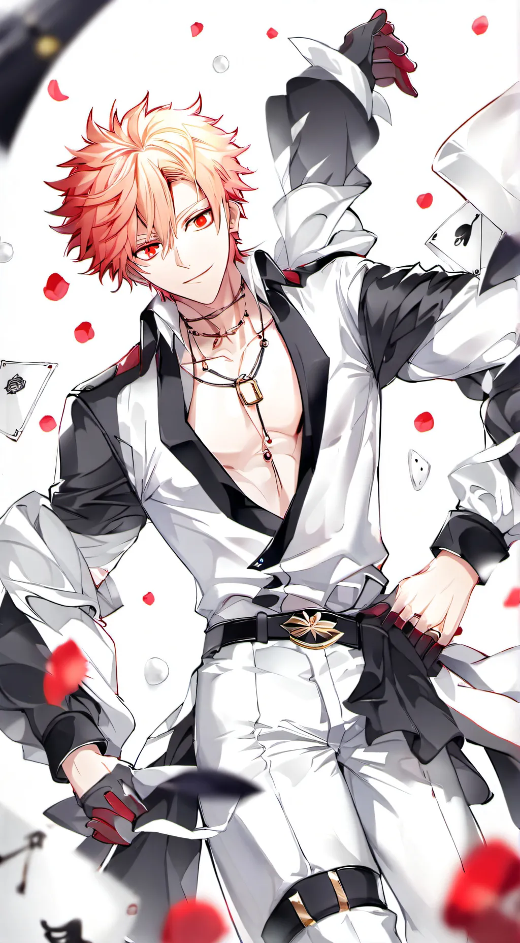 ai character: BMW car or Bakugo  background