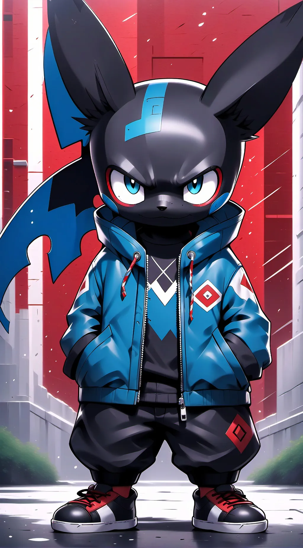 ai character: finish the blank's background