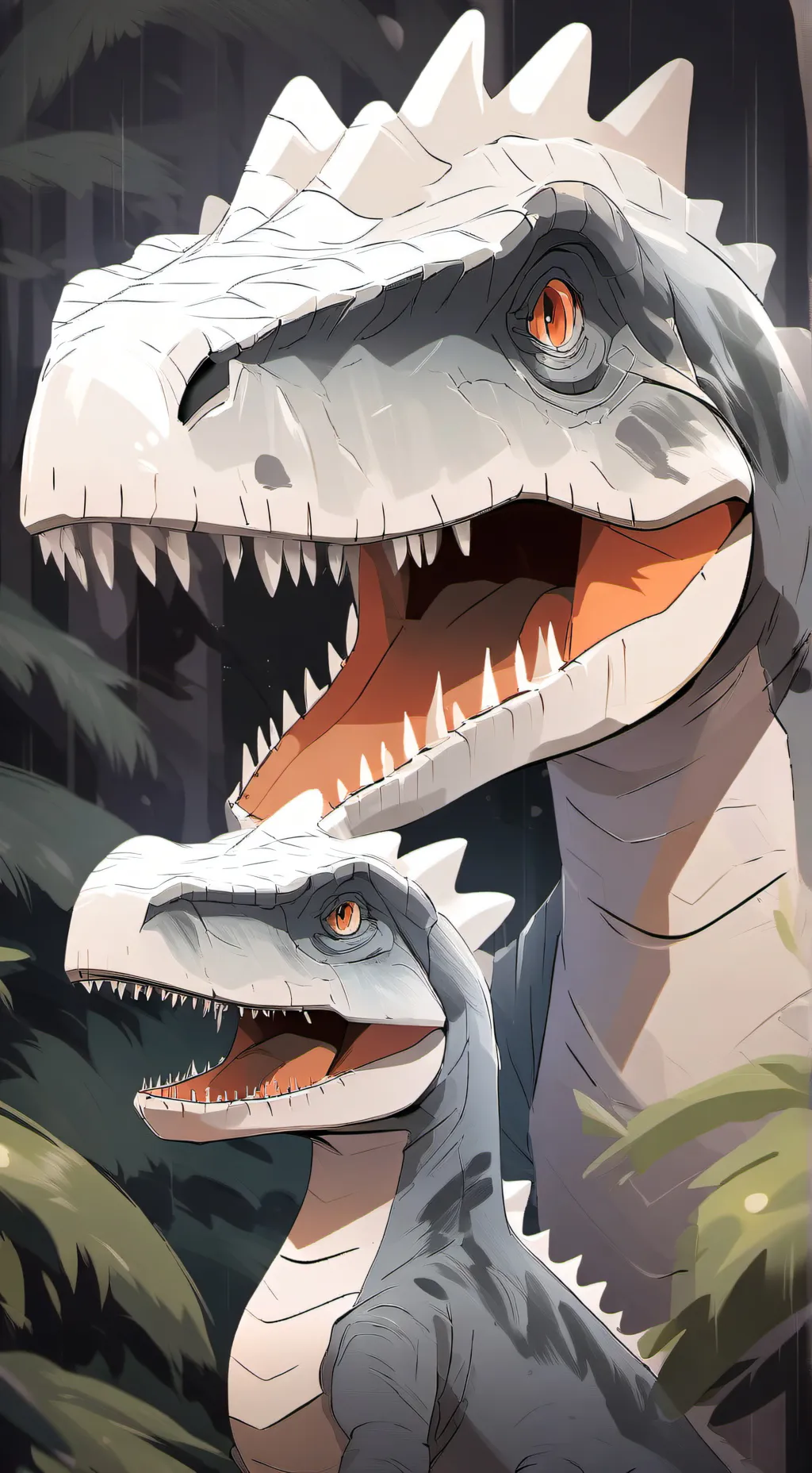 ai character: HH DINOSAURS background