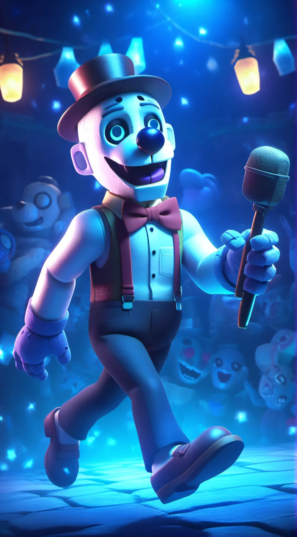 ai character: bozo the clown background