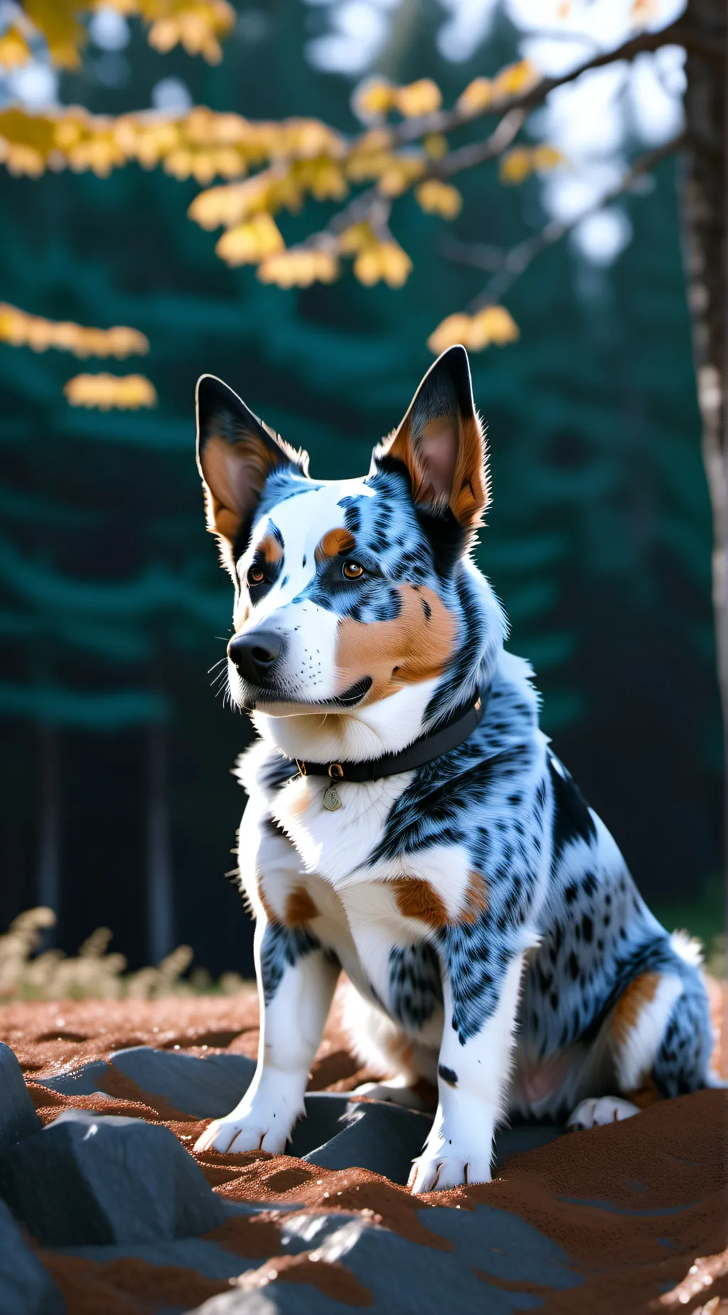 ai character: BLUEY background