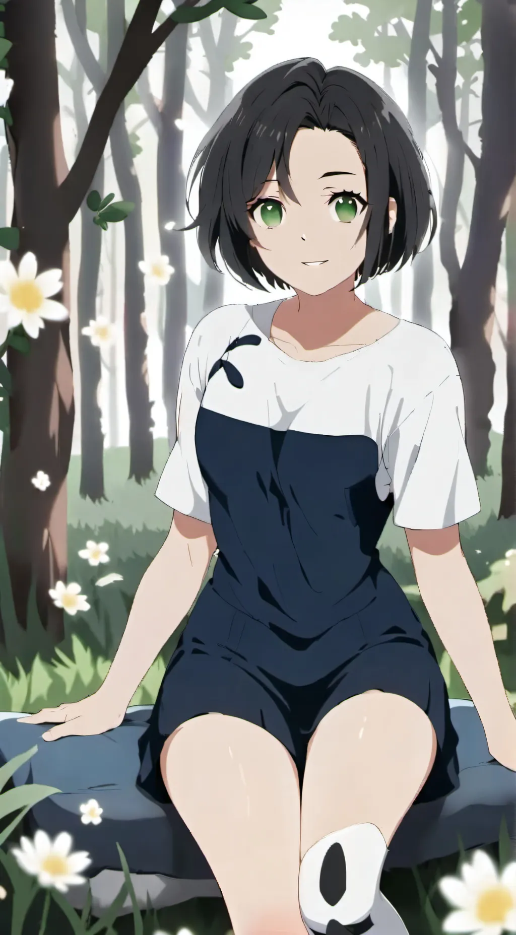 ai character: girl background