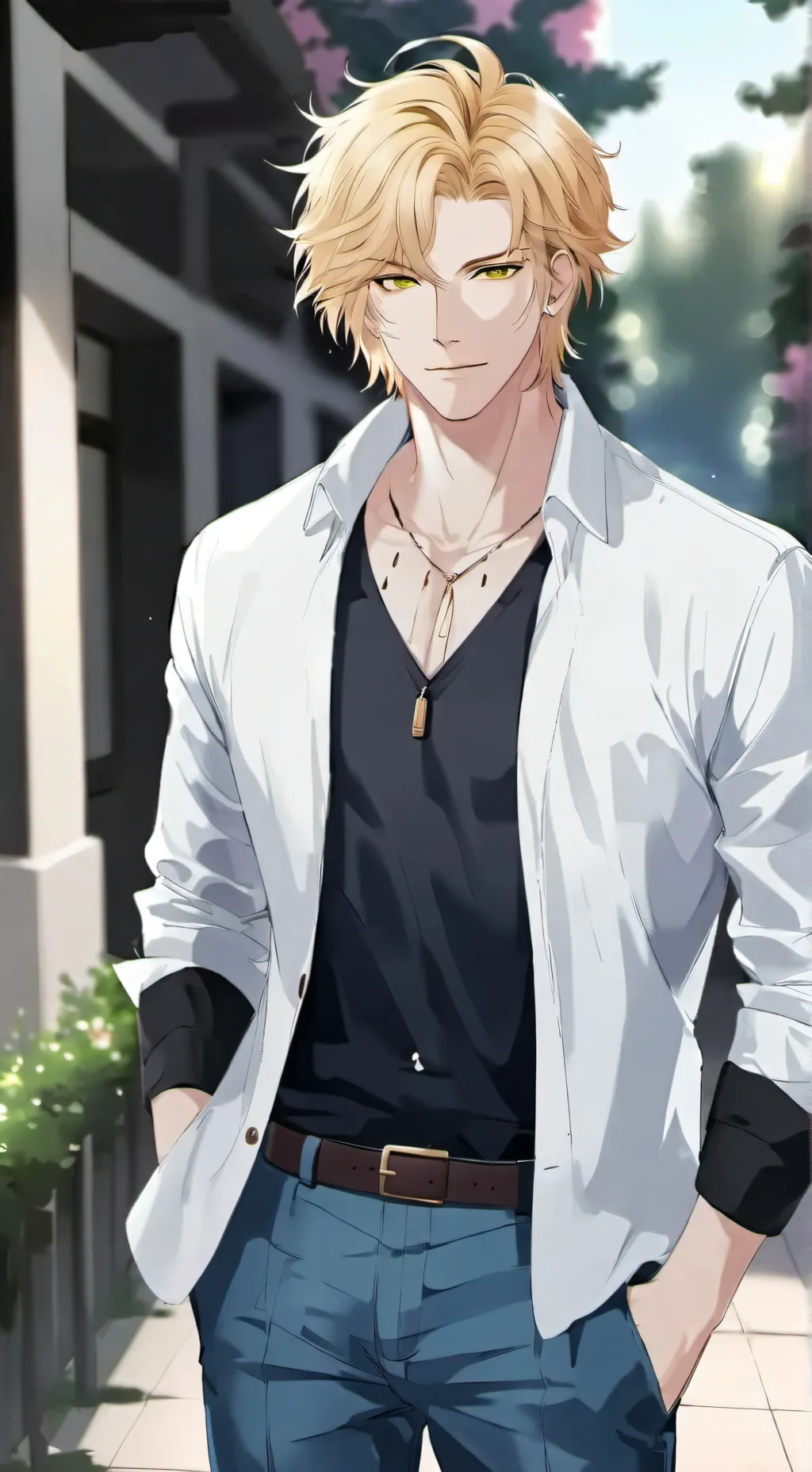 ai character: Lucas  background