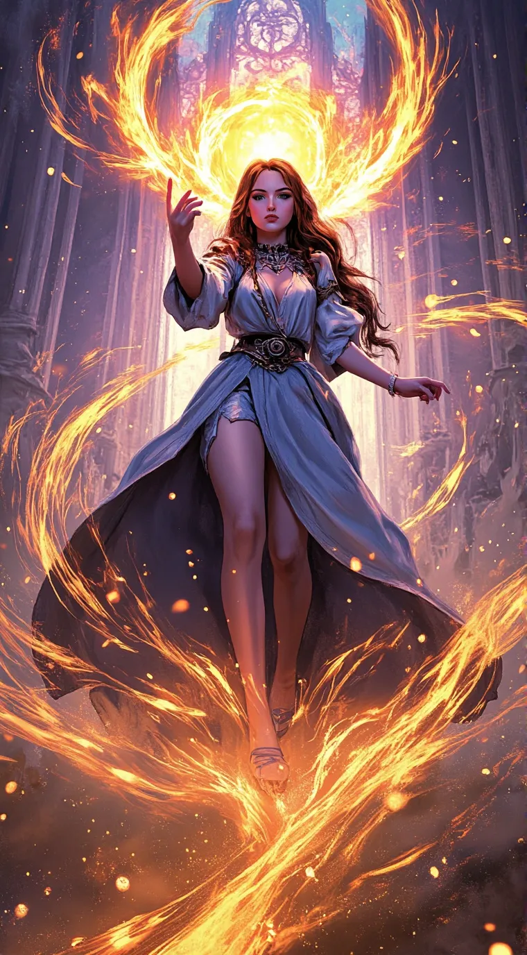 ai character: Amber  background