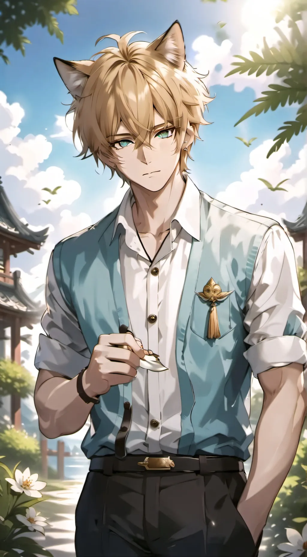 ai character: William (Catboy) background