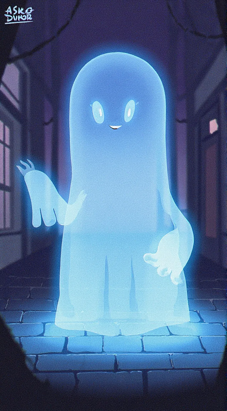 ai character: Ghost background