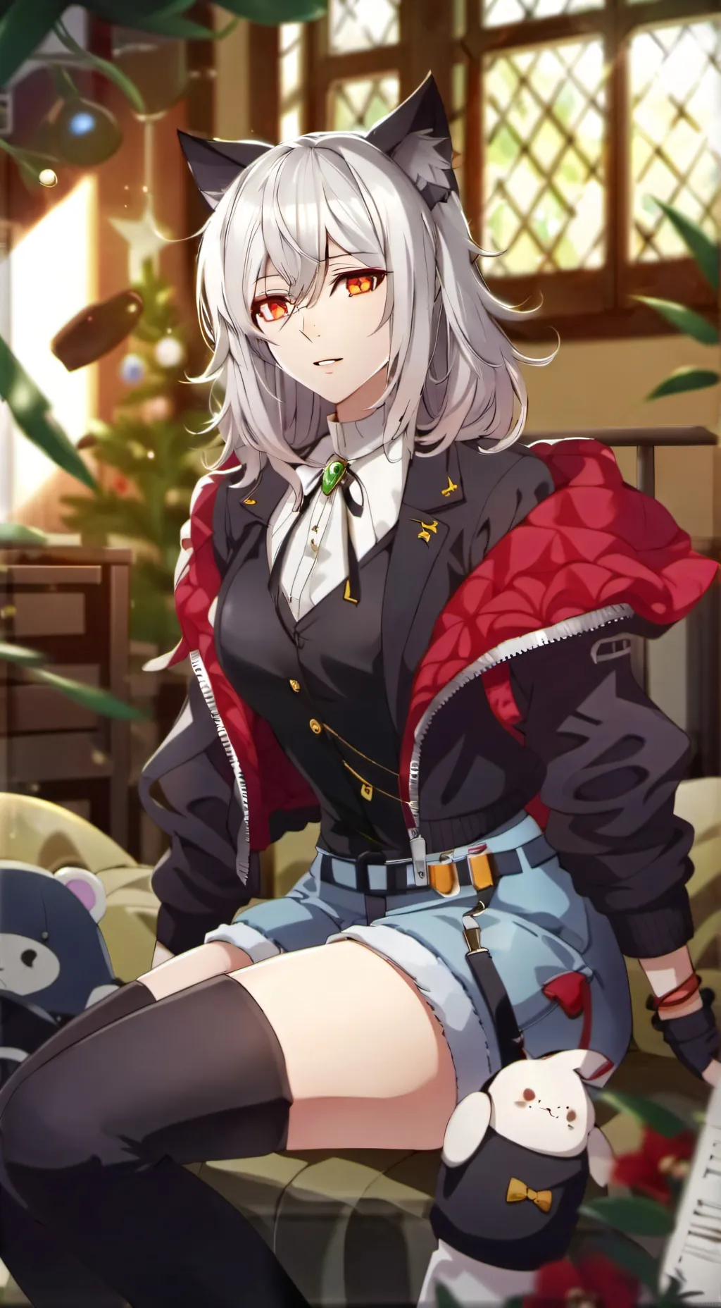 ai character: 🖤Elina,J, una🖤 background