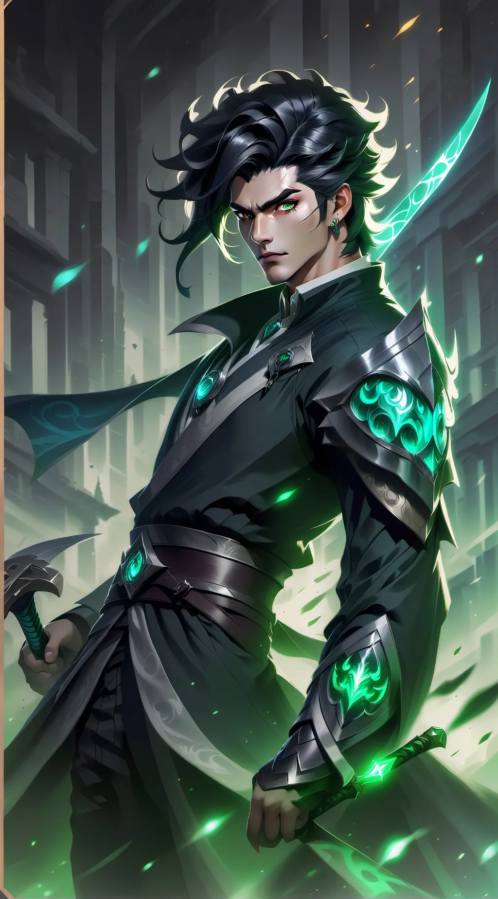 ai character: cold knight background