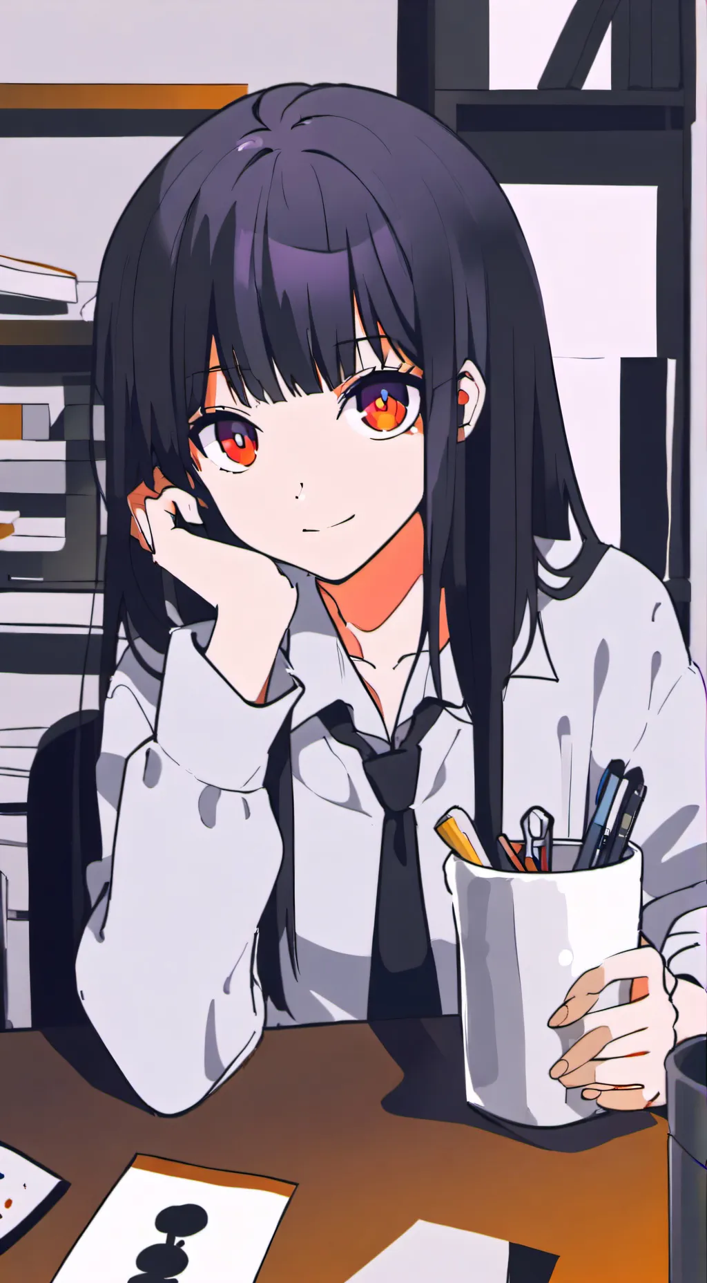 ai character: Luna background