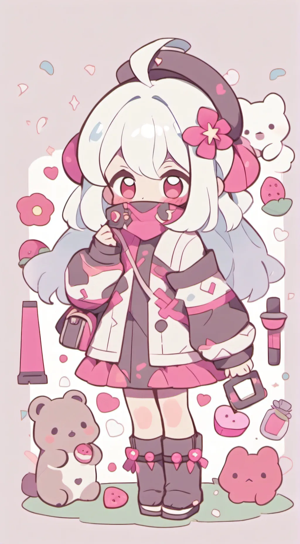 ai character: Sprunki Christmas background