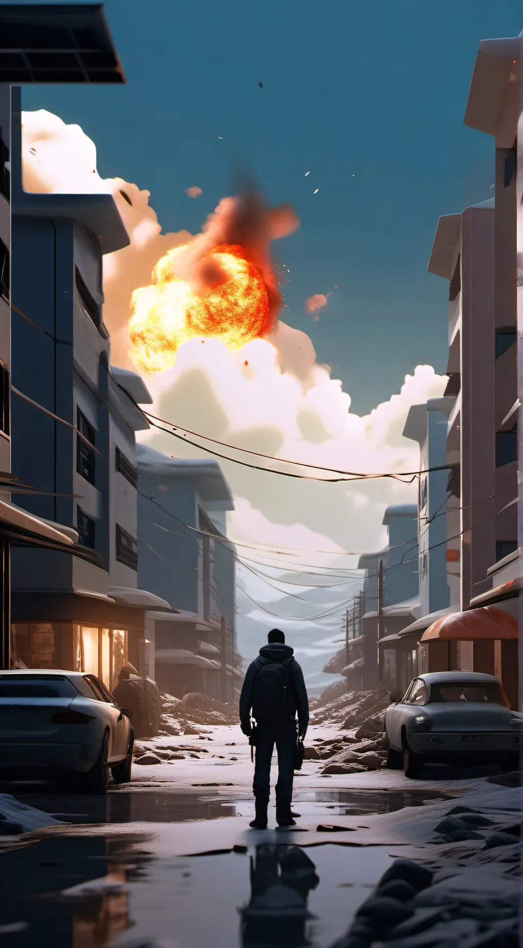 ai character: GAME AND SHOW WAR background