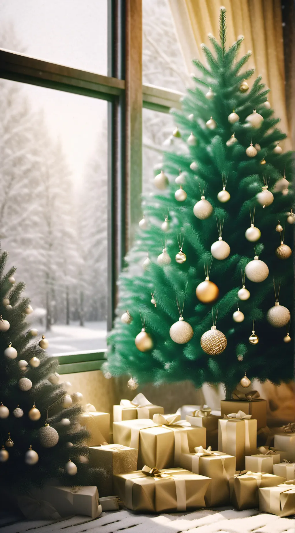 ai character: Inf Christmas background