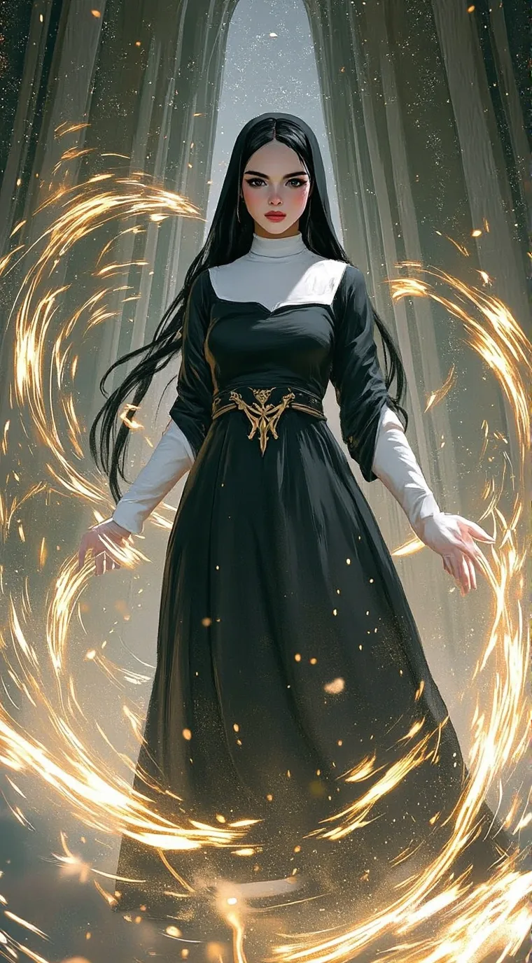 ai character: scarlet background