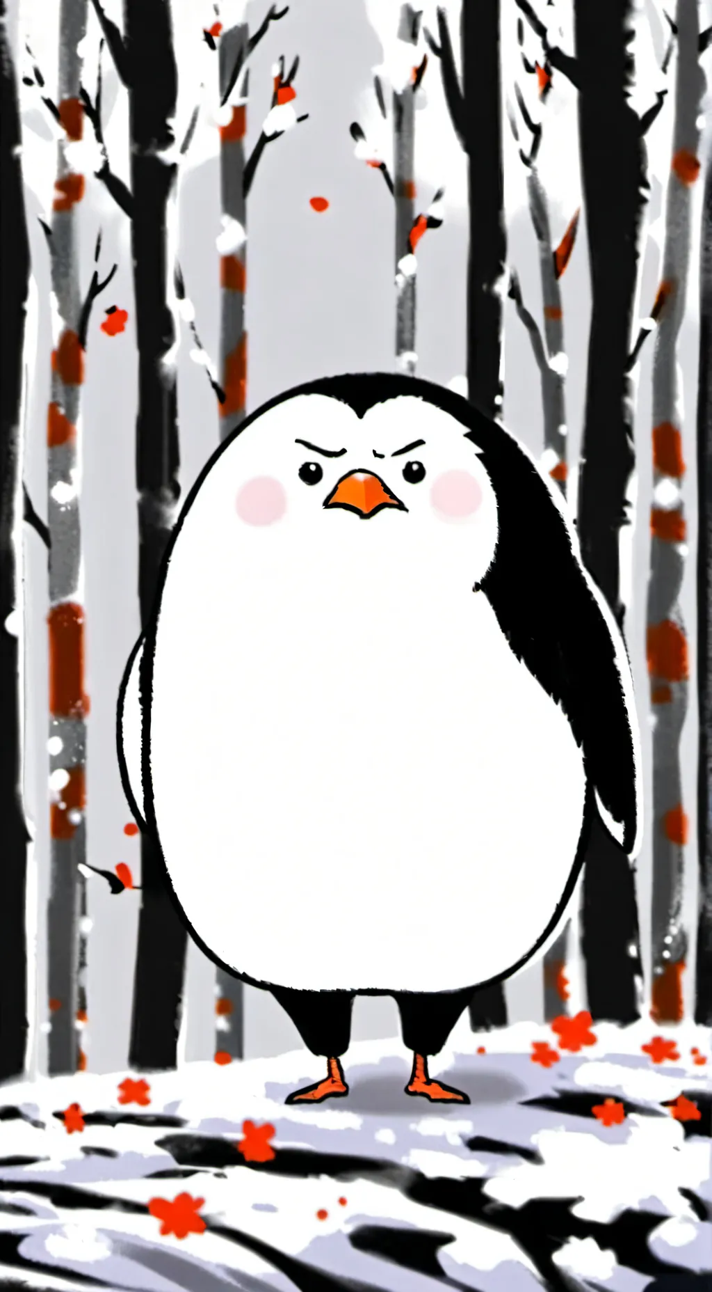 ai character: the rubber background