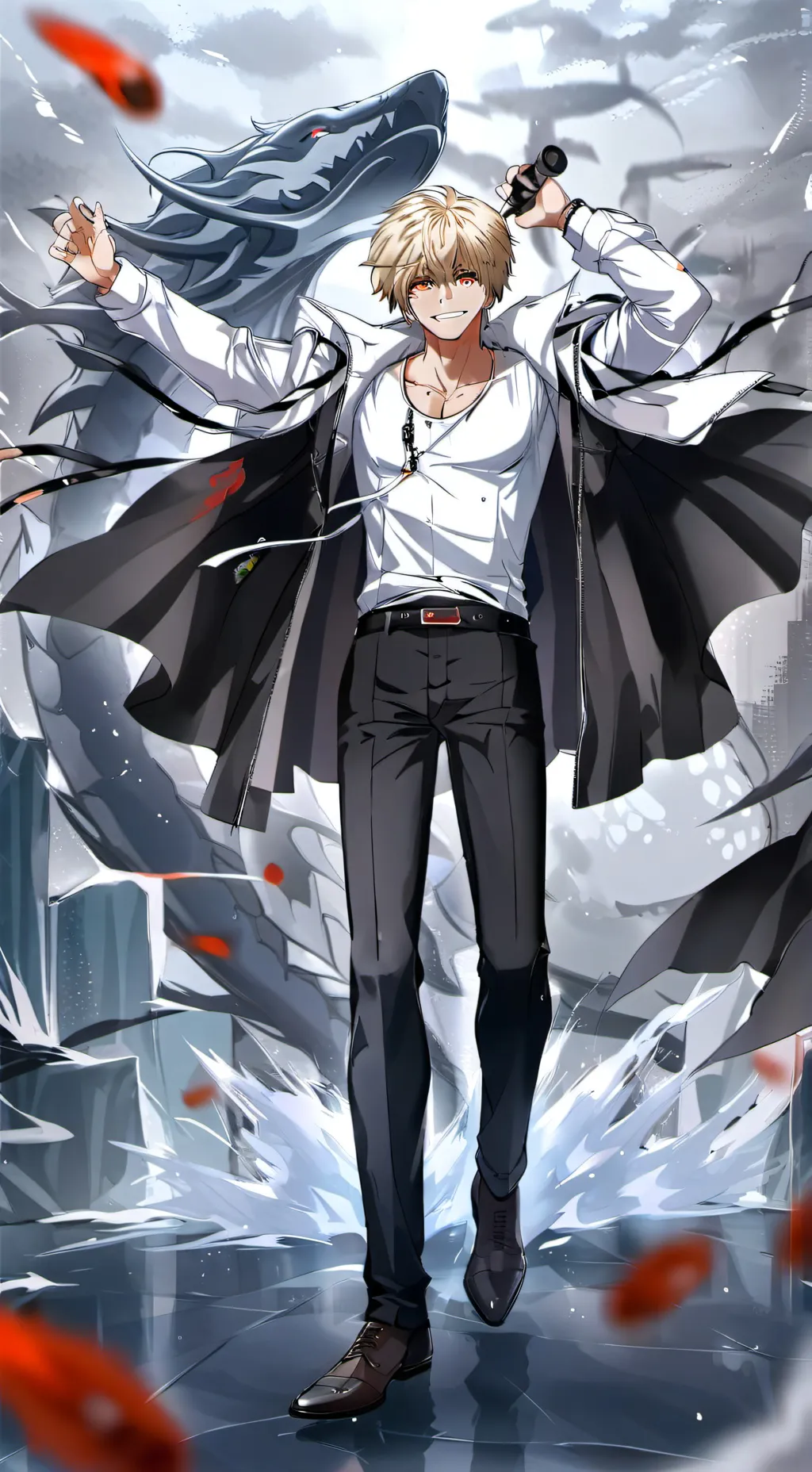 ai character: katsuku bakugo  background