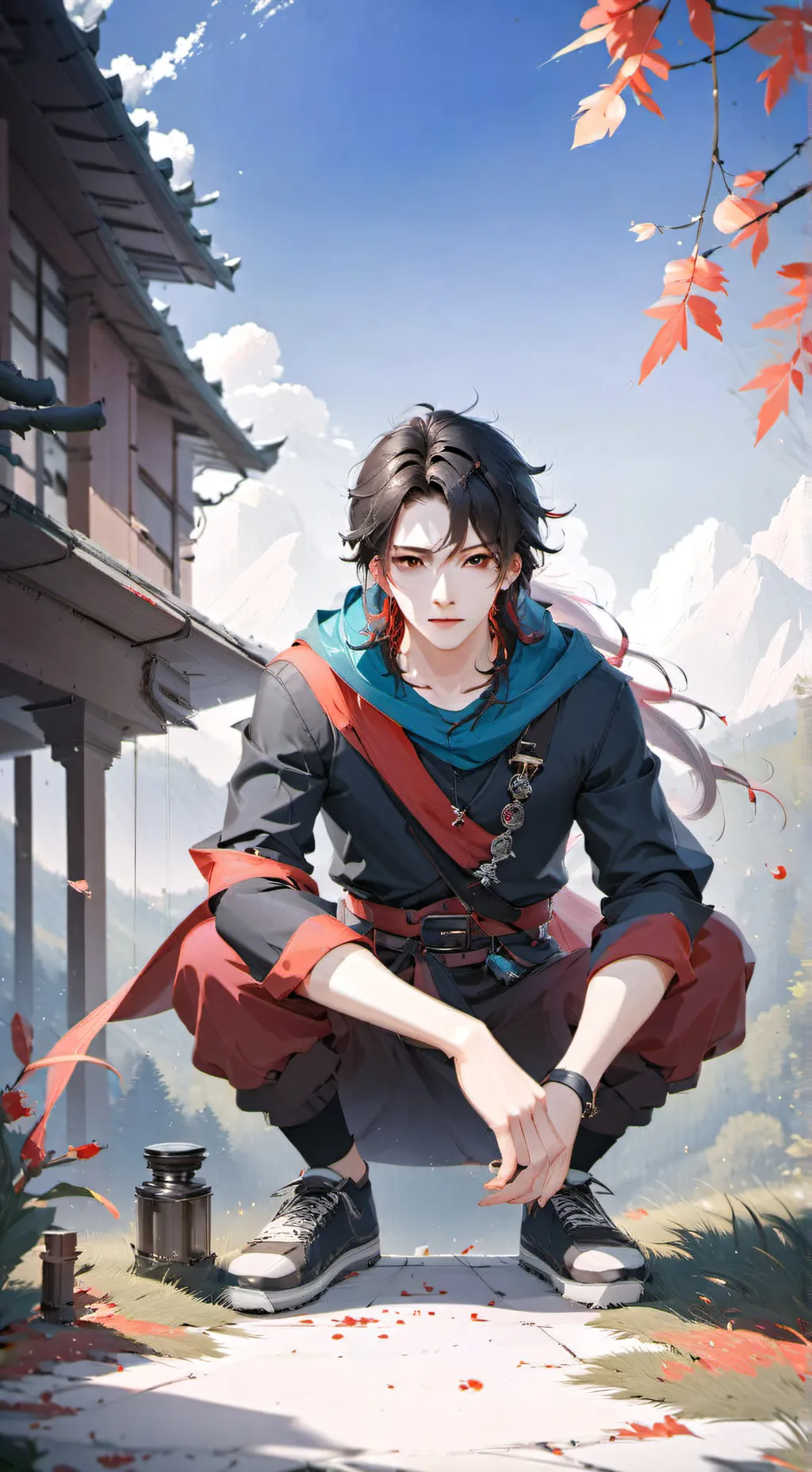 ai character: Lucas  background