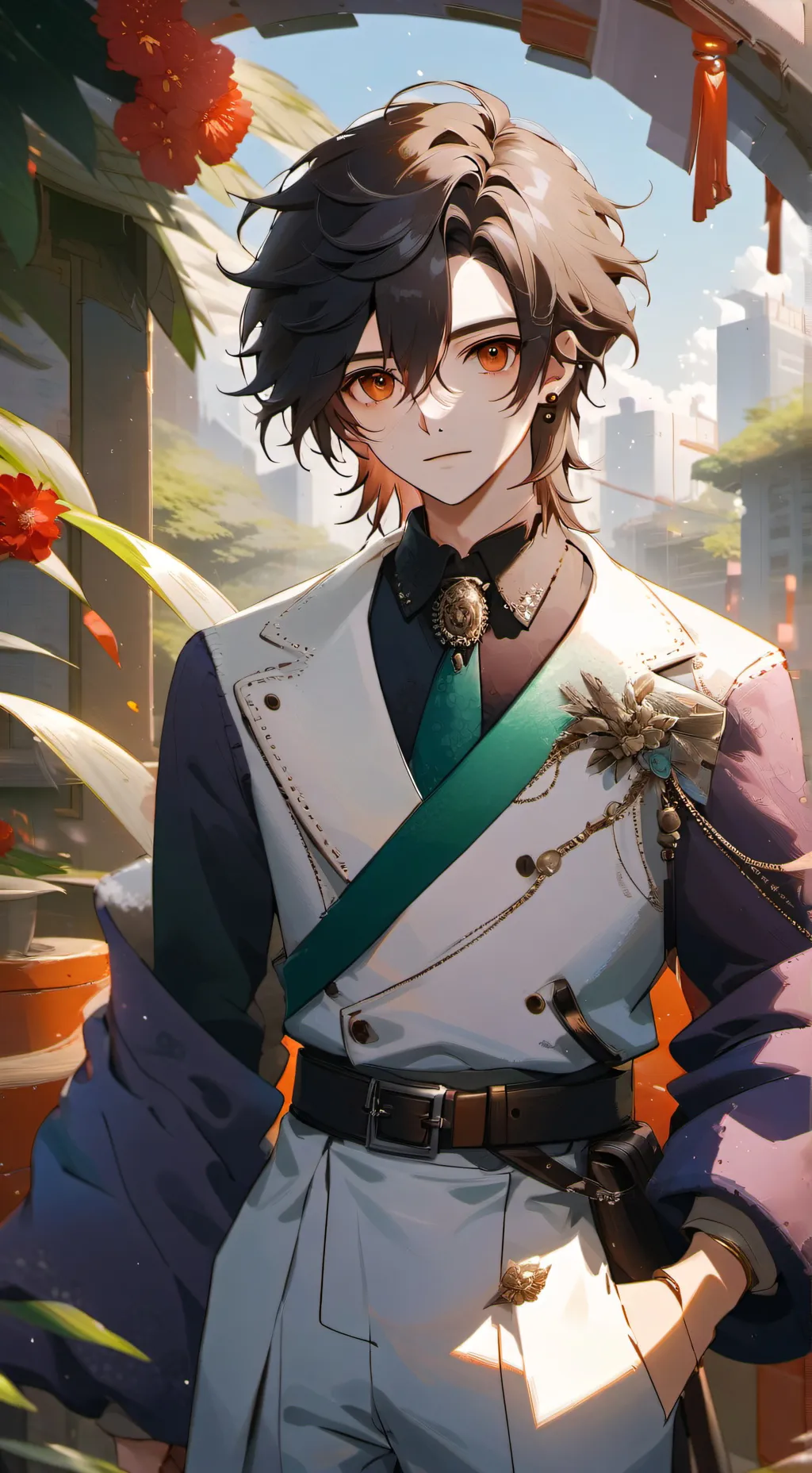 ai character: one piece background