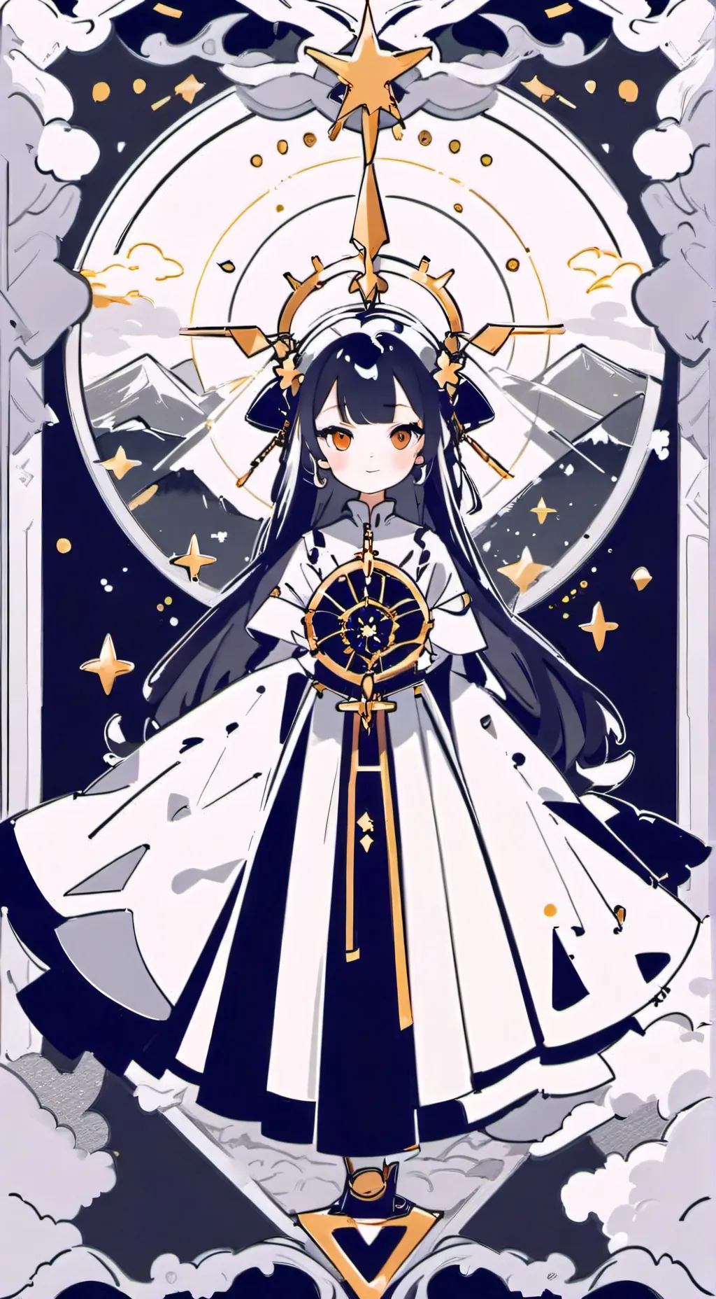 ai character: Moon me background