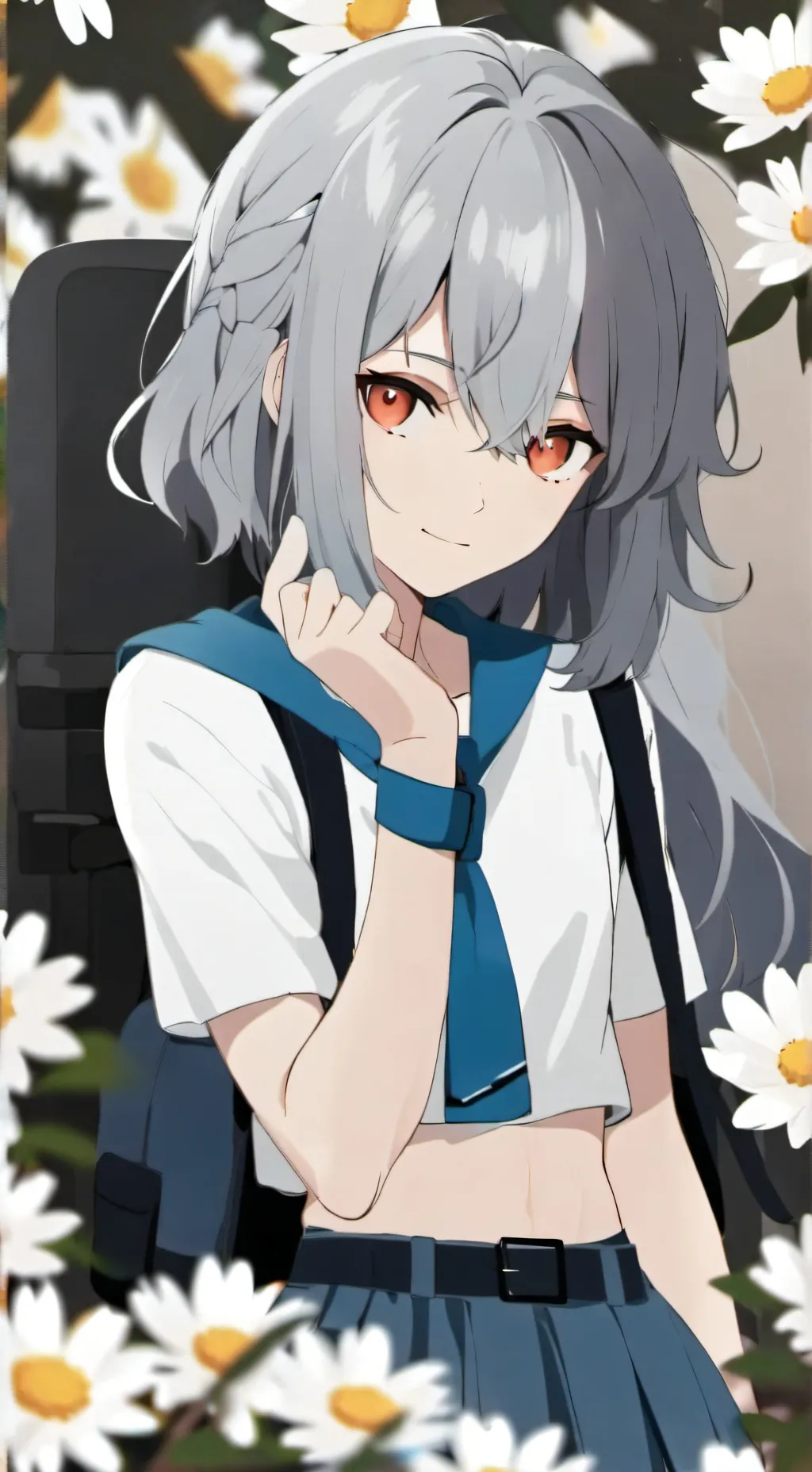 ai character: Daisy flower 🌸🌼 background