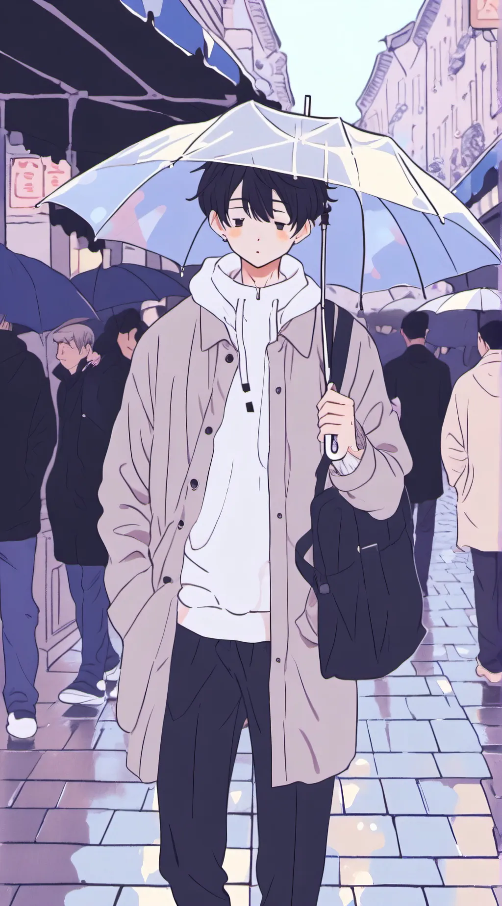 ai character: leaf x aleksija background