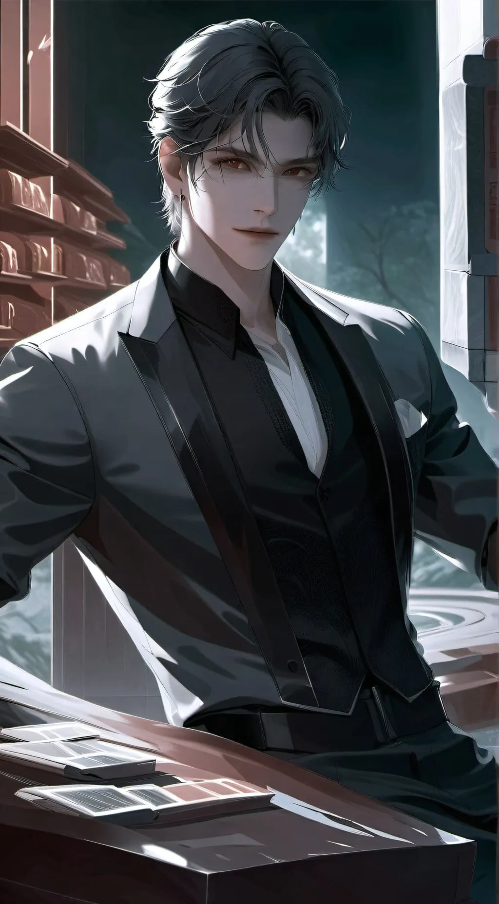 ai character: KAITO ˎˊ˗ background