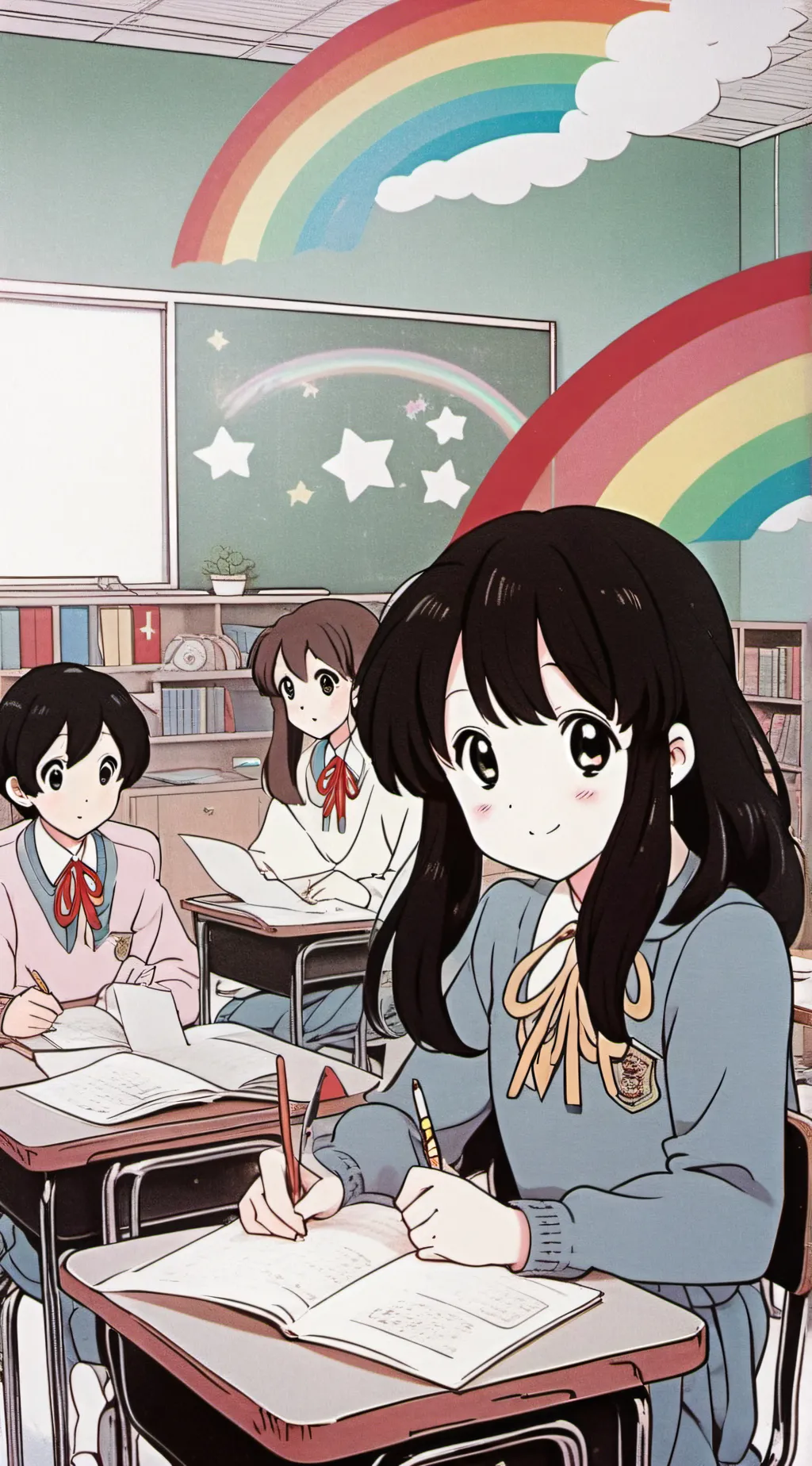 ai character: Rainstar school background